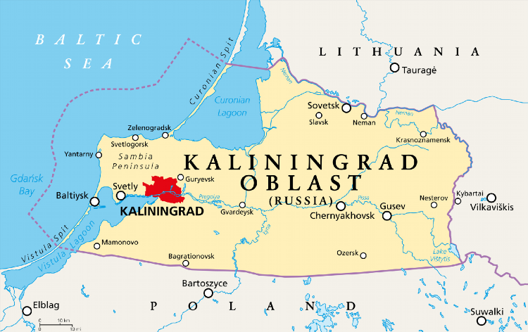 Калининград граница с какой страной
