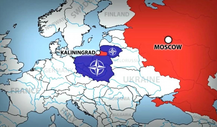 Калининград на мировой карте