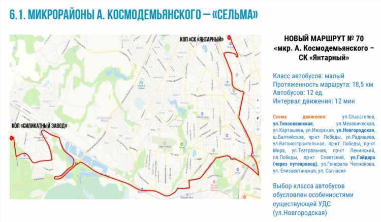 Маршрут автобуса 1 калининград