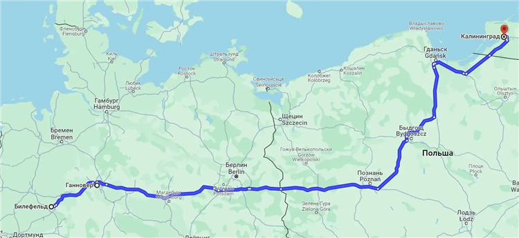 Маршрут автобусов калининград