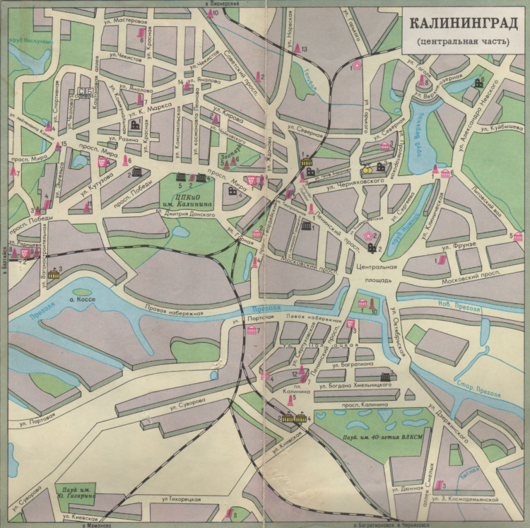 Ул киевская калининград на карте
